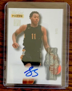 2022 Wild Card Matte SP Exclusive Scottie Barnes Rookie Of The Year Auto 06/25 - Picture 1 of 2