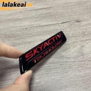 Gloss Black & Red SKYACTIV TECHNOLOGY Rear Trunk Emblem Badge For CX-5 MX-5 3 6 - Bild 1 von 4