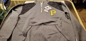 Pittsburgh Pirates  MLB  Team Apparel 1/4 zip pullover jacket by Majestic LT - Picture 1 of 4