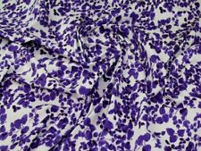 Minerva Jardin Woven Stretch Cotton Sateen Fabric Purple - per metre