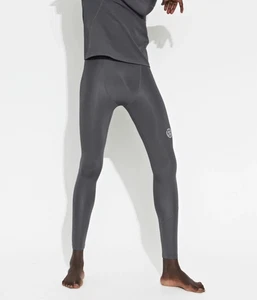 SKINS Serie-2 Collant Lungo Uomo Taglia Media Grigio NUOVO - Foto 1 di 6
