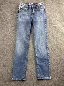 Mavi Jeans Womens 25 Blue Kendra High Rise Straight Leg Stretch Denim Pants - Picture 1 of 9