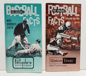 Datos de béisbol de 1970 y datos de fútbol americano universitario/profesional con horarios - Imagen 1 de 7