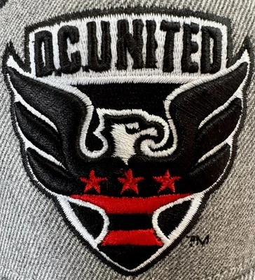 Gorra/gorra de fútbol gris ajustable talla única ADIDAS D.C. UNITED MLS nueva sin etiquetas Foto 1 de 4