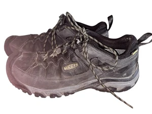 Keen Targhee III Hiking Shoes Mens Size 11.5 Black Grey Leather Waterproof - Picture 1 of 7