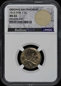 1913 Buffalo Nickel Type I 5C NGC MS64 - Picture 1 of 4