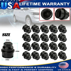 20PCS Black Plastic Wheel Lug Nut Caps Replacement Kits For GM 9593028 9593228 - Picture 1 of 12