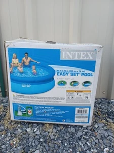 10 Foot Easy Set Pool with Pump and Filter INTEX 10’ x 30” New Open Box - Picture 1 of 7
