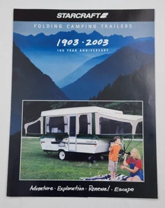 Folleto de autocaravana Starcraft 2003 remolques de camping plegables tienda emergente campistas - Imagen 1 de 4