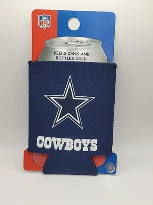 Dallas Cowboys  Vintage NFL Can Koozie New With Mini Dallas Cowboys Pennant New - Image 1 of 4