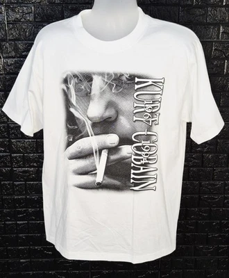 Camiseta The Explorer by OHHO Kurt Cobain Memorial Masculina Grande Branca Dupla Stitc - Imagem 1 de 4