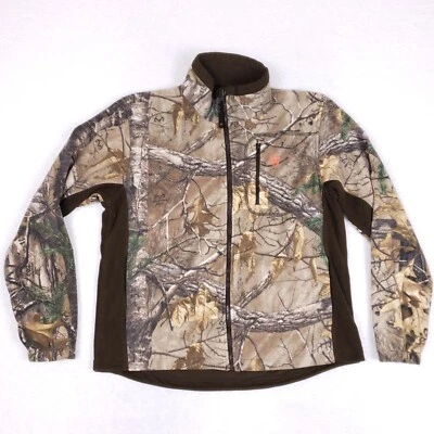 Game Winner Fleece Jacket Camo Zip Up Size L Realtree Hunting Outdoor - Image 1 of 4