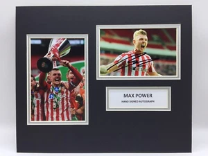 RARO Display fotografico firmato Max Power Sunderland + COA PAPA JOHN FINAL 2021 - Foto 1 di 3