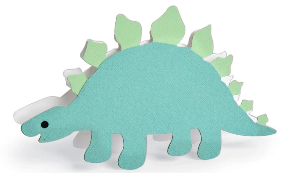 Sizzix Bigz Dinosaur die #663333 Retail $19.99 Cuts Fabric designer Emily Tootle - Image 1 of 4