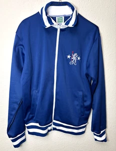 SCORE DRAW Official Retro CHELSEA FC CFC Soccer Futbol Full Zip Jacket M Medium - Picture 1 of 6