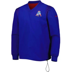 Nike NFL New England Patriots Reversible Pullover Windshirt-Royal/Red Size S - Picture 1 of 5