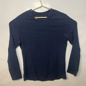 Camisa Pullover Para Hombre Lululemon Básica Cuello Redondo Azul Marino Mediana Manga Larga - Imagen 1 de 7