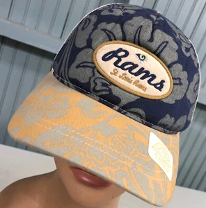 St. Louis Rams Retro Floral Ladies Snapback Baseball Hat Los Angeles - Picture 1 of 5