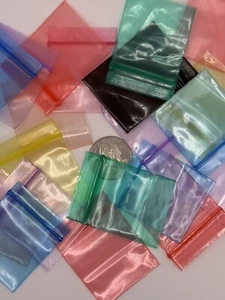 Original Apple Brand Baggies 1"X1" 1010 Mini Zip (1000) Per Bundle Mix COLORS - Picture 1 of 10