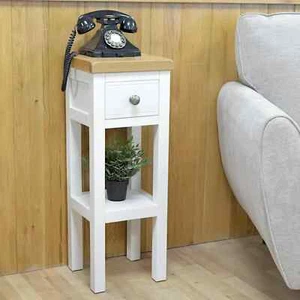 GROFurniture Snow White Console Table, 1 Drawer Painted End Table for Livingroom - Picture 1 of 11
