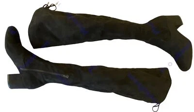 Botas de tela altas por encima de la rodilla Marc Fisher negras Pretta para mujer talla 7 M Foto 1 de 4