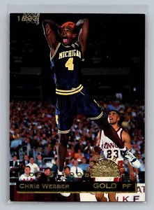 Chris Webber 1993 Classic 1/9500 Michigan Wolverines Golden State Warriors RC - Bild 1 von 2