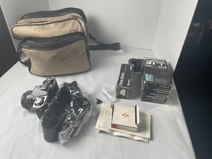 Minolta XG-1 35mm Camera Skylight Filter 50mm Lens Rewinder Auto Strobe Flash + - Picture 1 of 24