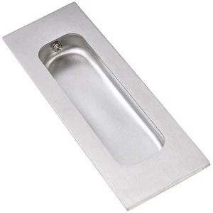 Pieza de hardware de acero inoxidable para puerta corredera rectangular al ras empotrada de madera - Imagen 1 de 12