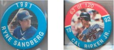 RARE 1991 & 1992 JKA Vincentown MLB Buttons (Blue/Red/1.5 Inch) You Pick!