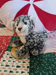 Aurora Babies Snow Leopard 12" Soft Plush Toy Collectable - Picture 1 of 9