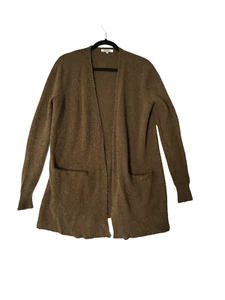 MADEWELL Womens Sweater Olive Green Open Front RYDER Cardigan Size XS - Picture 1 of 5