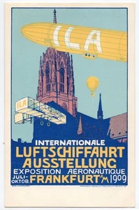 DEUTSCHLAND 1909 FRANKFURTER LUFTAUSSTELLUNG UNGEBRAUCHT MIT ETIKETT - Bild 1 von 2