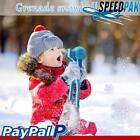 Cute Snowball Maker Kids Fun Pumpkin Shape Snow Ball Tongs Winter Tools (Blue)