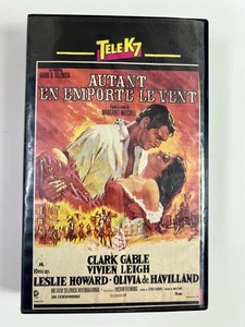VHS Télé K7 – Autant en emporte le vent (Gone with the Wind) – French PAL - Picture 1 of 4