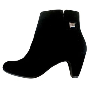Alex Marie 4feature Technology Black Suede Leather Ankle Bootie Boots US 8M NEW - Picture 1 of 16