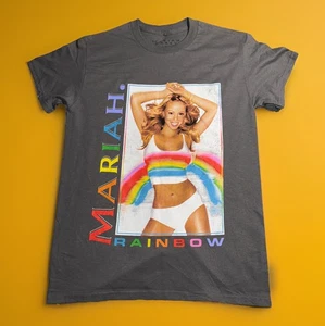 Nueva Camiseta Mariah Carey Arco Iris Gris Carbón Álbum Cubierta Talla Pequeña - Imagen 1 de 10