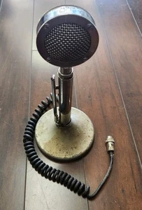 ASTATIC Corp. Silver Eagle (CB) Chrome Microphone 5-Pin USA ~ Untested - Picture 1 of 10