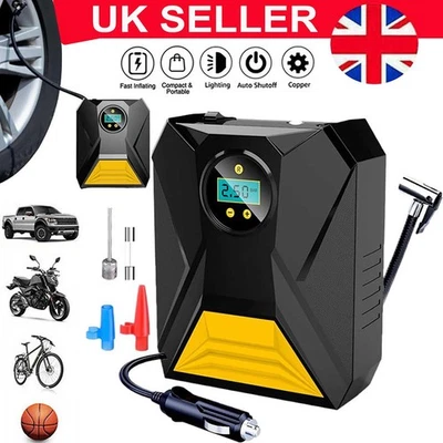 Electric Corded 12V/150PSI Car Tyre Inflator Pump Portable Air Compressor Pump