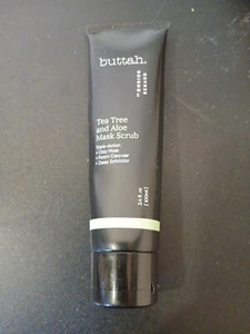 Buttah Skin tea tree and aloe mask scrub .34fl oz mini size brand new - Picture 1 of 2
