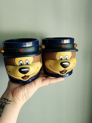(2) Vintage Minnesota Twins Mascot Mug-Made by Success Promotions-Lot Of 2 Cover