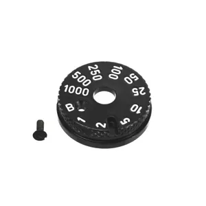 LEICA M2 M3 SHUTTER SPEED DIAL EARLY TYPE SPARE PART REPAINTED SEMI-GLOSSY BLACK - Picture 1 of 2