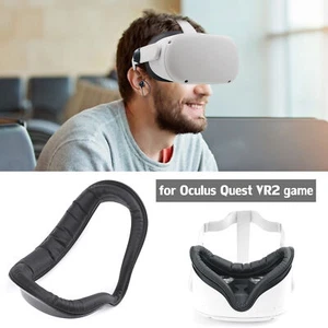 Waterproof PU Leather Cushion Face Cover Eye Foam Mask Pad For Oculus Quest 2 VR - Picture 1 of 9