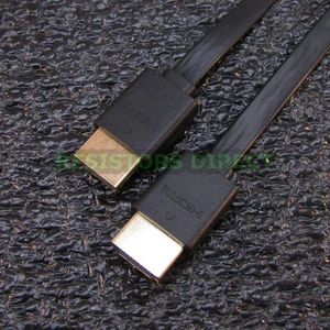 Premium Flat HDMI Cable 30cm 50cm 100cm 150cm HD Video LCD Raspberry Pi - Picture 1 of 15