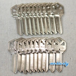 20 Ilco Kwikset KW1 Key Blanks, Nickel Plated - Picture 1 of 3