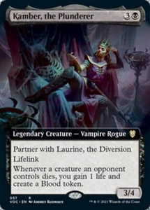 MTG - (Extended Art) KAMBER, THE PLUNDERER - Crimson Vow Commander (R) - Bild 1 von 2