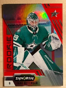 2020-21 Upper Deck Synergy Red Unscratched Bounty Rookie RC Jake Oettinger READ - Bild 1 von 3