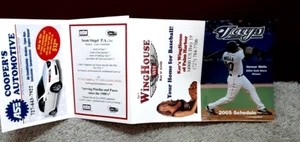 2005 Toronto Blue Jays Baseball Schedule Vernon Wells - Picture 1 of 2