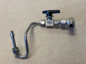 WHITEY SS-42S4 STAINLESS STEEL VALVE WITH SWAGELOK 316 FITTING, ITEM A - Picture 1 of 10