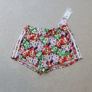 Adidas Marimekko Running Shorts Womens XS UK 6 Floral Trefoil Sports Pacers NWT - Picture 1 of 6
