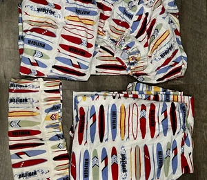 Juego de 2 tablas de surf TOMMY HILFIGER rojo azul amarillo doble sábanas playa - Imagen 1 de 6